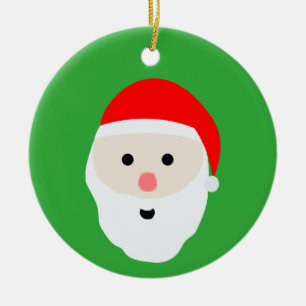 Leuke kerstman keramische ornament