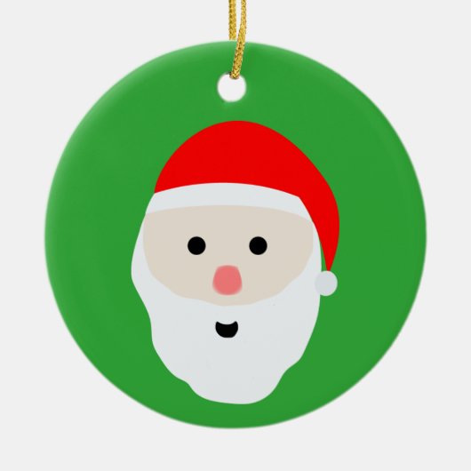 Leuke kerstman keramische ornament (Voorkant)