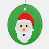 Leuke kerstman keramische ornament (Links)