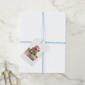 Leuke Kerstman Kerstvakantie Cadeaulabel (Met Touw)