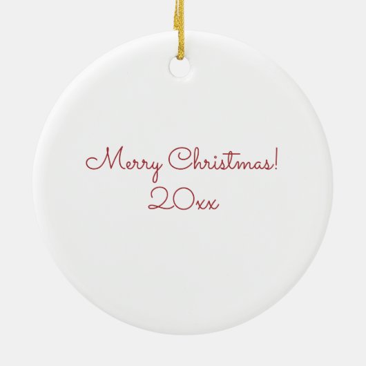 Leuke Kerstman met een rendier en cadeaus Geperson Keramisch Ornament (Achterkant)