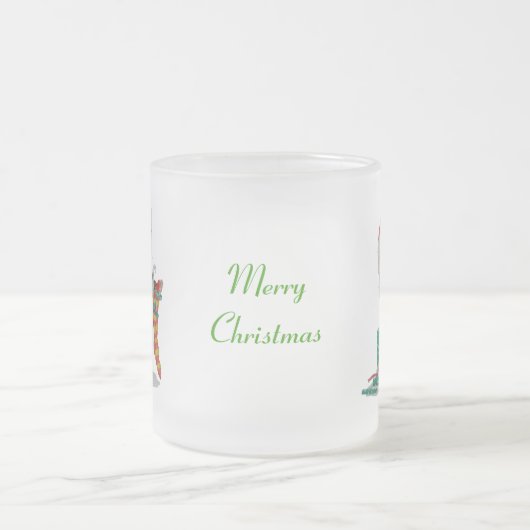 Leuke Kerstman met Presants voor Kerstmis Matglas Koffiemok (Center)