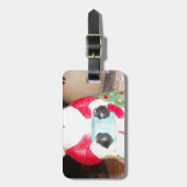  Leuke Kerstman met Snow Art Print Bagagelabel (Voorkant verticaal)