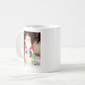 Leuke Kerstman met Snow Art Print Koffiemok (Voorkant links)