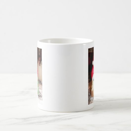 Leuke Kerstman met Snow Art Print Koffiemok (Center)