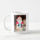  Leuke Kerstman met Snow Art Print Koffiemok (Links)