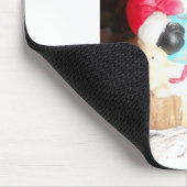  Leuke Kerstman met Snow Art Print Muismat (Hoek)