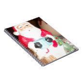 Leuke Kerstman met Snow Art Print Notitieboek (Rechterzijde)