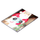 Leuke Kerstman met Snow Art Print Notitieboek (Linkerzijde)