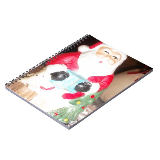  Leuke Kerstman met Snow Art Print Notitieboek (Linkerzijde)