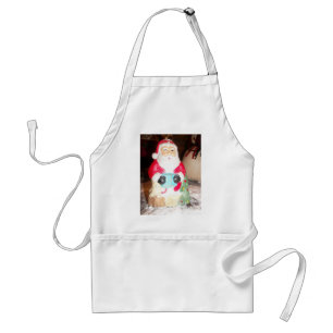 Leuke Kerstman met Snow Art Print Standaard Schort