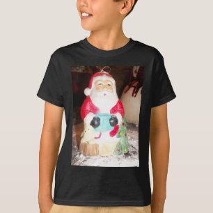 Leuke Kerstman met Snow Art Print T-shirt