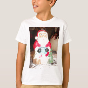 Leuke Kerstman met Snow Art Print T-shirt