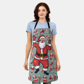 Leuke Kerstman Schort (Gedragen)