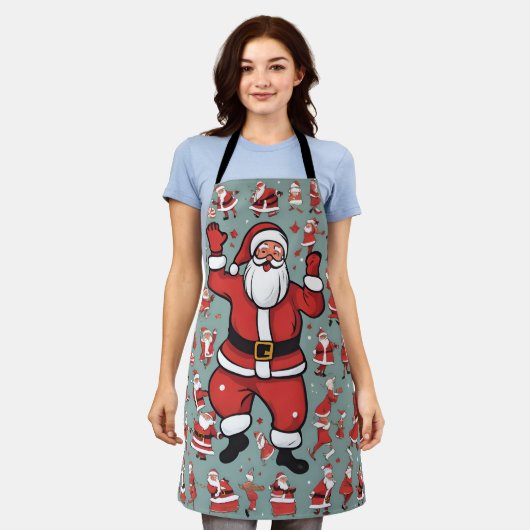 Leuke Kerstman Schort (Gedragen)