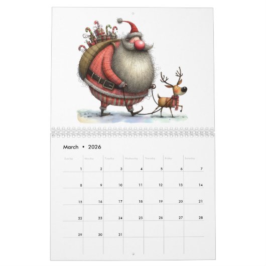 Leuke Kerstman, Sint Nicolaas, Kerstman Kalender (Mar 2026)