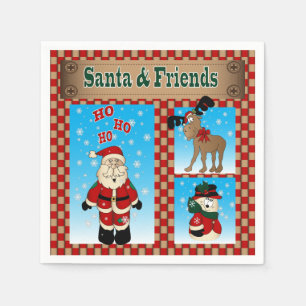 Leuke Kerstman & Vrienden Servet