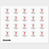 Leuke Kerstman Zalig Kerstmis stickers (Vel)