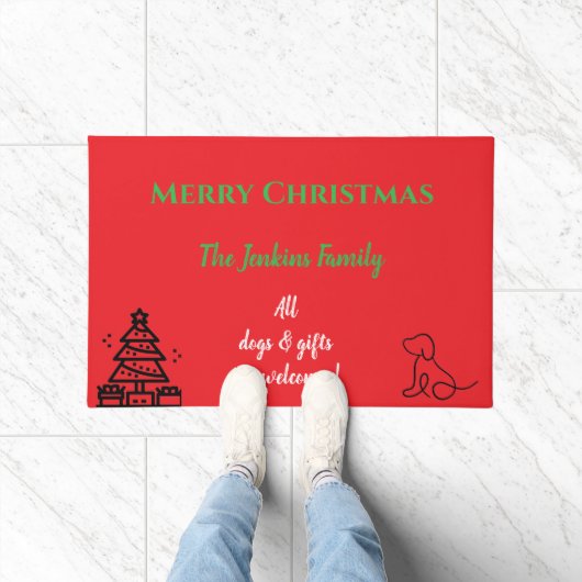 Leuke kerstmat  deurmat (Binnen)