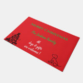 Leuke kerstmat  deurmat (Schuin)