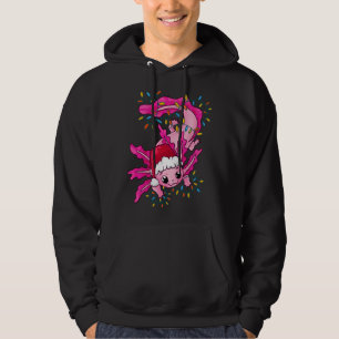 Leuke Kerstmis Axolotl Lover Santa Claus Axolotl O Hoodie