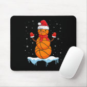 Leuke Kerstmis Basketbal Santa Snowman Muismat (Met muis)