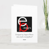 Leuke Kerstmis cupcake voor eerste Kerstmis van de Feestdagen Kaart (Achterkant)