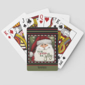 Leuke Kerstmis Feestelijke Rode Groene Inspirativi Pokerkaarten (Achterkant)