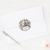Leuke Kerstmis Foto Sticker 2 (Envelop)
