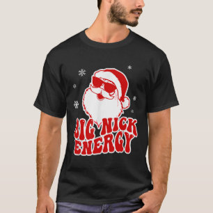 Leuke Kerstmis Grote Nick Energie Kerstman Stout V T-shirt