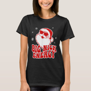 Leuke Kerstmis Grote Nick Energie Kerstman Stout V T-shirt