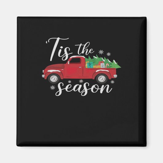 Leuke Kerstmis Het Is Het Seizoen Vakantie Magneet (Voorkant)