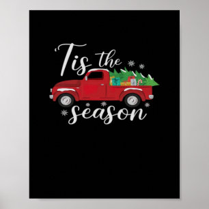 Leuke Kerstmis Het Is Het Seizoen Vakantie Poster