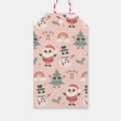 Leuke Kerstmis Ho! Ho! Ho! Vakantie Cadeaulabel (Achterkant)