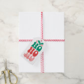 Leuke Kerstmis Ho! Ho! Ho! Vakantie Cadeaulabel (Met Touw)