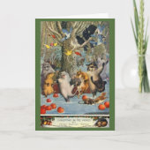 Leuke Kerstmis in het Bos Feestdagen Kaart (Voorkant)