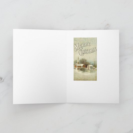 Leuke Kerstmis in het Bos Feestdagen Kaart (Binnen)