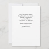 Leuke Kerstmis-kerstkaart van Sinterklaas Kaart (Achterkant)