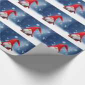 Leuke Kerstmis Kerstman Sneeuw Sterren Cadeaupapier (Hoek)