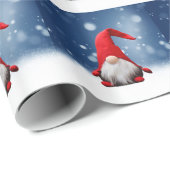 Leuke Kerstmis Kerstman Sneeuw Sterren Cadeaupapier (Rol Hoek)