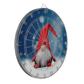 Leuke Kerstmis Kerstman Sneeuw Sterren Dartbord (Voorkant Links)