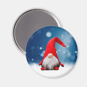 Leuke Kerstmis Kerstman Sneeuw Sterren Magneet (Voorkant / Achterkant)
