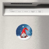 Leuke Kerstmis Kerstman Sneeuw Sterren Magneet (Insitu (Vaatwasser))