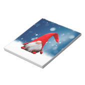 Leuke Kerstmis Kerstman Sneeuw Sterren Notitieblok (Linkerzijde)
