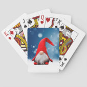 Leuke Kerstmis Kerstman Sneeuw Sterren Pokerkaarten (Achterkant)