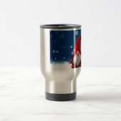 Leuke Kerstmis Kerstman Sneeuw Sterren Reisbeker (Center)