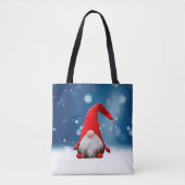 Leuke Kerstmis Kerstman Sneeuw Sterren Tote Bag (Voorkant)