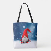 Leuke Kerstmis Kerstman Sneeuw Sterren Tote Bag (Achterkant)
