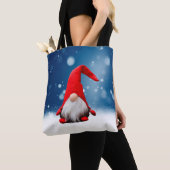 Leuke Kerstmis Kerstman Sneeuw Sterren Tote Bag (Dichtbij)