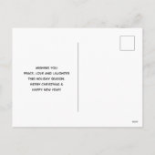 Leuke Kerstmis Pinguïn in Santa Hat Vakantie Feestdagenkaart (Achterkant)